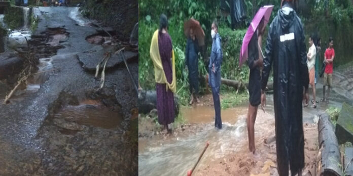 കനത്ത മഴ – കോന്നിയുടെ മലയോര മേഖലയിൽ നാശനഷ്ടം കനത്ത മഴ – കോന്നിയുടെ മലയോര മേഖലയിൽ നാശനഷ്ടം