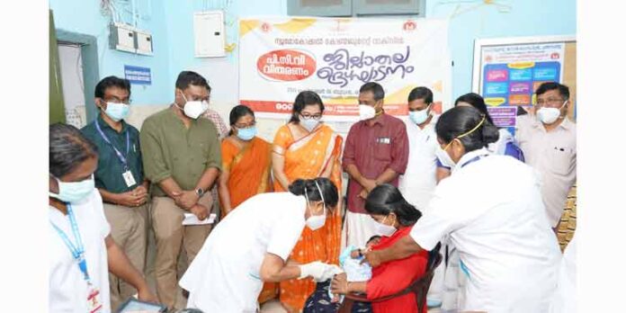 ന്യൂമോകോക്കല് കോണ്ജുഗേറ്റ് വാക്സിന് വിതരണത്തിന് പത്തനംതിട്ട ജില്ലയില് തുടക്കമായി ന്യൂമോകോക്കല് കോണ്ജുഗേറ്റ് വാക്സിന് വിതരണത്തിന് പത്തനംതിട്ട ജില്ലയില് തുടക്കമായി