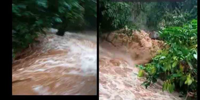 കനത്ത മഴയില് കുരുമ്പന്മൂഴി മണക്കയം കോളനിയില് വീണ്ടും അതിശക്തമായ മലവെള്ളപ്പാച്ചില് കനത്ത മഴയില് കുരുമ്പന്മൂഴി മണക്കയം കോളനിയില് വീണ്ടും അതിശക്തമായ മലവെള്ളപ്പാച്ചില്