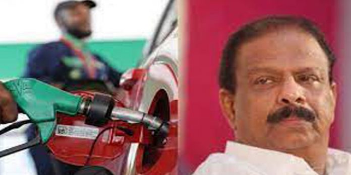 ഇന്ധന നികുതി ; മറ്റന്നാൾ ചക്രസ്തംഭന സമരം നടത്തുമെന്ന് കെ.സുധാകരൻ ഇന്ധന നികുതി ; മറ്റന്നാൾ ചക്രസ്തംഭന സമരം നടത്തുമെന്ന് കെ.സുധാകരൻ