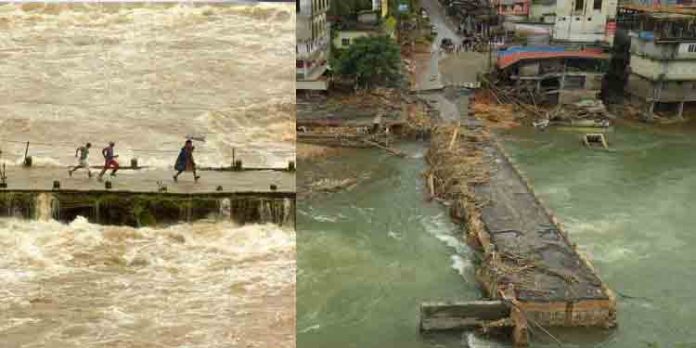 മഴ കുറഞ്ഞു ; ചെറുതോണി പാലം നിർമാണം വേഗത്തിൽ മഴ കുറഞ്ഞു ; ചെറുതോണി പാലം നിർമാണം വേഗത്തിൽ