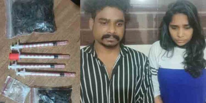 എംഡിഎംഎ, കഞ്ചാവടക്കമുള്ള ലഹരി മരുന്നുകളുമായി യുവതിയുo യുവാവും പിടിയില് എംഡിഎംഎ, കഞ്ചാവടക്കമുള്ള ലഹരി മരുന്നുകളുമായി യുവതിയുo യുവാവും പിടിയില്