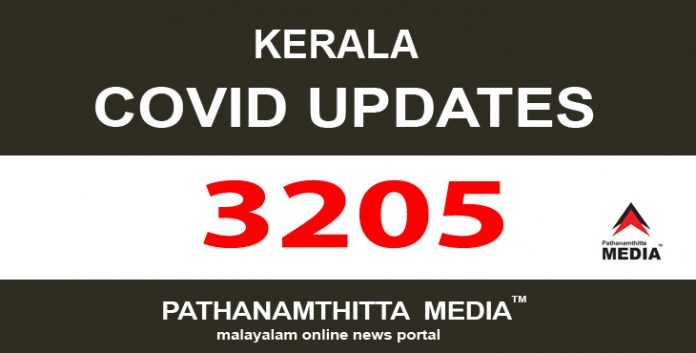 സംസ്ഥാനത്ത് ഇന്ന് 3205 പേര്ക്ക് കോവിഡ് സ്ഥിരീകരിച്ചു സംസ്ഥാനത്ത് ഇന്ന് 3205 പേര്ക്ക് കോവിഡ് സ്ഥിരീകരിച്ചു