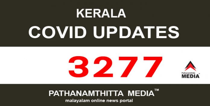 സംസ്ഥാനത്ത് ഇന്ന് 3277 പേര്ക്ക് കോവിഡ് സ്ഥിരീകരിച്ചു സംസ്ഥാനത്ത് ഇന്ന് 3277 പേര്ക്ക് കോവിഡ് സ്ഥിരീകരിച്ചു