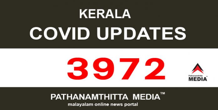 സംസ്ഥാനത്ത് ഇന്ന് 3972 പേര്ക്ക് കോവിഡ് സ്ഥിരീകരിച്ചു സംസ്ഥാനത്ത് ഇന്ന് 3972 പേര്ക്ക് കോവിഡ് സ്ഥിരീകരിച്ചു