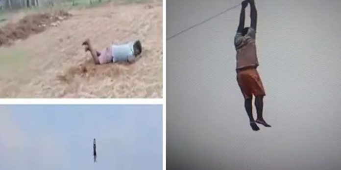 30 അടിയോളം ഉയര്ന്നുപൊന്തിയ പട്ടത്തിന്റെ ചരടില് തൂങ്ങി യുവാവ് 30 അടിയോളം ഉയര്ന്നുപൊന്തിയ പട്ടത്തിന്റെ ചരടില് തൂങ്ങി യുവാവ്