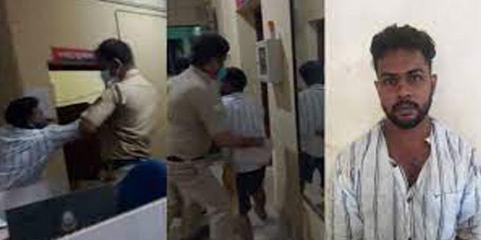 പെണ്ണുകാണലിനെത്തി – റസ്റ്റ്ഹസില് തര്ക്കം ; പോലീസ് സ്റ്റേഷനിലും അതിക്രമം ; യുവാവ് പിടിയില് പെണ്ണുകാണലിനെത്തി – റസ്റ്റ്ഹസില് തര്ക്കം ; പോലീസ് സ്റ്റേഷനിലും അതിക്രമം ; യുവാവ് പിടിയില്