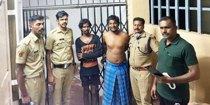 ആൾത്താമസമില്ലാത്ത വീട്ടിൽ മോഷണശ്രമം ; തമിഴ് നാട് സ്വദേശികൾ അറസ്റ്റിൽ ആൾത്താമസമില്ലാത്ത വീട്ടിൽ മോഷണശ്രമം ; തമിഴ് നാട് സ്വദേശികൾ അറസ്റ്റിൽ