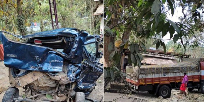 നിര്ത്തിയിട്ട കാറിലും ഓട്ടോറിക്ഷയിലും ലോറി ഇടിച്ചുകയറിയുണ്ടായ അപകടത്തില് ഒരാള് മരിച്ചു നിര്ത്തിയിട്ട കാറിലും ഓട്ടോറിക്ഷയിലും ലോറി ഇടിച്ചുകയറിയുണ്ടായ അപകടത്തില് ഒരാള് മരിച്ചു