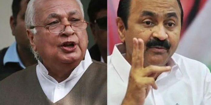 പ്രതിപക്ഷനേതാവ് അല്പം ഉത്തരവാദിത്തം കാണിക്കണം ; വി.ഡി സതീശന് നേരെ ക്ഷുഭിതനായി ഗവര്ണര് പ്രതിപക്ഷനേതാവ് അല്പം ഉത്തരവാദിത്തം കാണിക്കണം ; വി.ഡി സതീശന് നേരെ ക്ഷുഭിതനായി ഗവര്ണര്