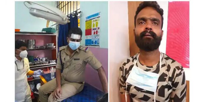 അണംകൂരിൽ പോലീസിന് നേരെ ആക്രമണം ; പ്രതി പിടിയില് അണംകൂരിൽ പോലീസിന് നേരെ ആക്രമണം ; പ്രതി പിടിയില്