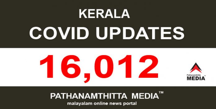 കേരളത്തില് ഇന്ന് 16,012 പേര്ക്ക് കോവിഡ് സ്ഥിരീകരിച്ചു കേരളത്തില് ഇന്ന് 16,012 പേര്ക്ക് കോവിഡ് സ്ഥിരീകരിച്ചു