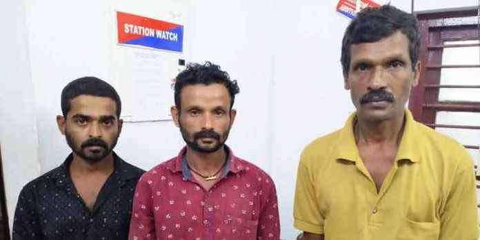 പാലം പണിക്കുള്ള ഇരുമ്പുകമ്പികൾ മോഷ്ടിച്ചവരെ രാത്രികാല പോലീസ് പട്രോൾ സംഘം പിടികൂടി പാലം പണിക്കുള്ള ഇരുമ്പുകമ്പികൾ മോഷ്ടിച്ചവരെ രാത്രികാല പോലീസ് പട്രോൾ സംഘം പിടികൂടി