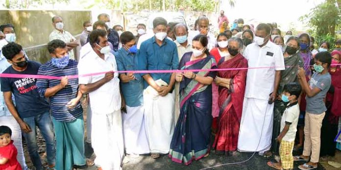സുഭാഷ് നഗര് – മണ്ണുംകല്പടി – അറബി കോളജ് റോഡ് നാടിന് സമര്പ്പിച്ചു സുഭാഷ് നഗര് – മണ്ണുംകല്പടി – അറബി കോളജ് റോഡ് നാടിന് സമര്പ്പിച്ചു