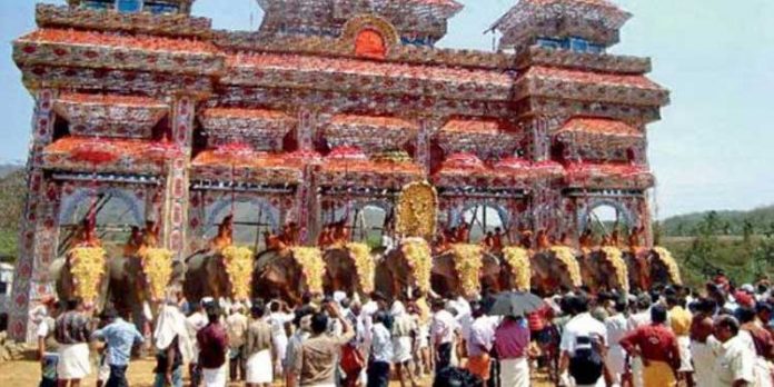 ഉത്രാളിക്കാവ് പൂരത്തിന് ഓരോ ദേശത്തിനും 7 ആനകളെ വീതം എഴുന്നെള്ളിക്കാന് അനുമതി ഉത്രാളിക്കാവ് പൂരത്തിന് ഓരോ ദേശത്തിനും 7 ആനകളെ വീതം എഴുന്നെള്ളിക്കാന് അനുമതി