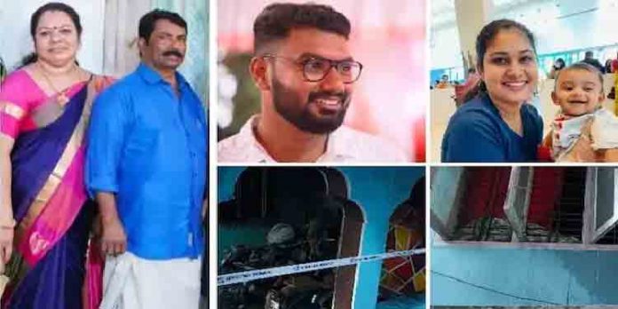 വീടിന് തീപിടിച്ച് പിഞ്ചുകുഞ്ഞ് അടക്കം അഞ്ചുപേര് മരിച്ചു വീടിന് തീപിടിച്ച് പിഞ്ചുകുഞ്ഞ് അടക്കം അഞ്ചുപേര് മരിച്ചു