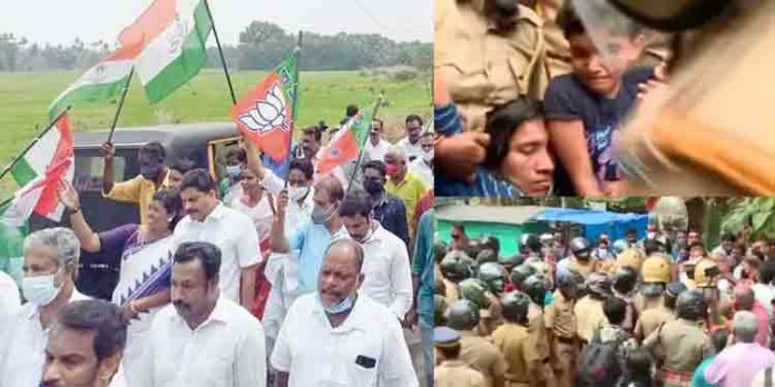 സില്വര്ലൈനിനെതിരെ സംസ്ഥാനത്തെങ്ങും കനത്ത പ്രതിഷേധം സില്വര്ലൈനിനെതിരെ സംസ്ഥാനത്തെങ്ങും കനത്ത പ്രതിഷേധം