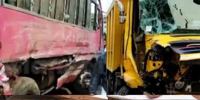 ബസും ലോറിയും കൂട്ടിയിടിച്ചുണ്ടായ അപകടത്തില് ഒരാള് മരിച്ചു ബസും ലോറിയും കൂട്ടിയിടിച്ചുണ്ടായ അപകടത്തില് ഒരാള് മരിച്ചു
