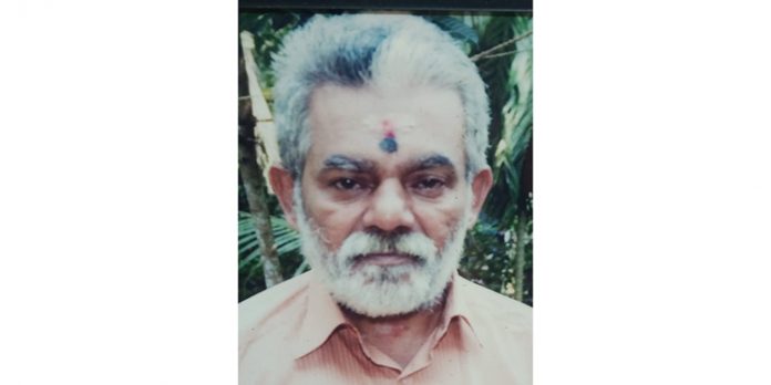 കെ.എസ്.ആർ.ടി.സി. ബസിടിച്ച് ക്ഷേത്ര പൂജാരി മരിച്ചു കെ.എസ്.ആർ.ടി.സി. ബസിടിച്ച് ക്ഷേത്ര പൂജാരി മരിച്ചു