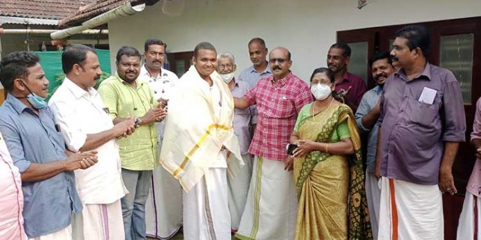 സ്വീകരണം നല്കി സ്വീകരണം നല്കി