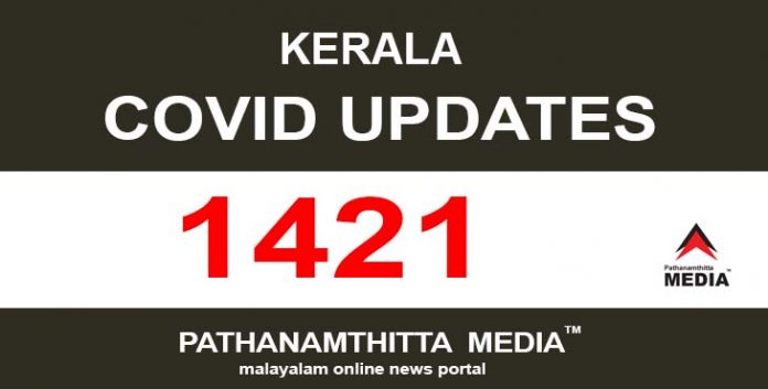 കേരളത്തില് ഇന്ന് 1421 പേര്ക്ക് കോവിഡ് സ്ഥിരീകരിച്ചു കേരളത്തില് ഇന്ന് 1421 പേര്ക്ക് കോവിഡ് സ്ഥിരീകരിച്ചു