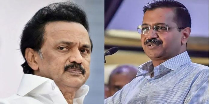 തമിഴ്നാട് മുഖ്യമന്ത്രി എം.കെ സ്റ്റാലിനും ഡല്ഹി മുഖ്യമന്ത്രി അരവിന്ദ് കെജ്രിവാളും തമ്മില് കൂടിക്കാഴ്ച തമിഴ്നാട് മുഖ്യമന്ത്രി എം.കെ സ്റ്റാലിനും ഡല്ഹി മുഖ്യമന്ത്രി അരവിന്ദ് കെജ്രിവാളും തമ്മില് കൂടിക്കാഴ്ച