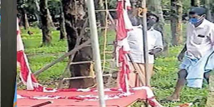 കെ റെയില് വിശദീകരണ യോഗവേദി അടിച്ചു തകര്ത്ത നിലയില് കെ റെയില് വിശദീകരണ യോഗവേദി അടിച്ചു തകര്ത്ത നിലയില്