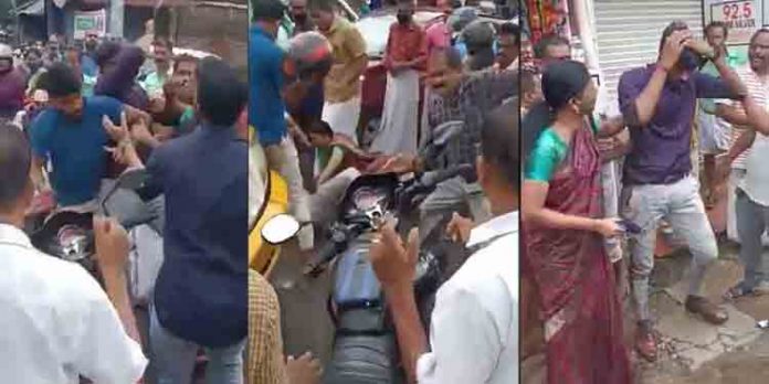 നടുറോഡിൽ കൂട്ടത്തല്ല് ; സ്പെഷ്യൽ ബ്രാഞ്ച് എസ്ഐയ്ക്കും ഭാര്യയ്ക്കും മകനും മർദ്ദനമേറ്റു നടുറോഡിൽ കൂട്ടത്തല്ല് ; സ്പെഷ്യൽ ബ്രാഞ്ച് എസ്ഐയ്ക്കും ഭാര്യയ്ക്കും മകനും മർദ്ദനമേറ്റു