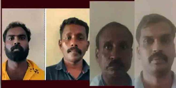 ലോറി ഡ്രൈവറെ ആയുധങ്ങള് ഉപയോഗിച്ച് മര്ദ്ദിച്ച സംഭവത്തില് നാല് പ്രതികള് അറസ്റ്റില് ലോറി ഡ്രൈവറെ ആയുധങ്ങള് ഉപയോഗിച്ച് മര്ദ്ദിച്ച സംഭവത്തില് നാല് പ്രതികള് അറസ്റ്റില്