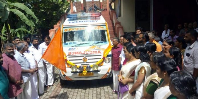 സേവാഭാരതി കോട്ടാങ്ങലിന്റെ ആംബുലൻസ് സർവീസ് പ്രവർത്തനം ആരംഭിച്ചു സേവാഭാരതി കോട്ടാങ്ങലിന്റെ ആംബുലൻസ് സർവീസ് പ്രവർത്തനം ആരംഭിച്ചു