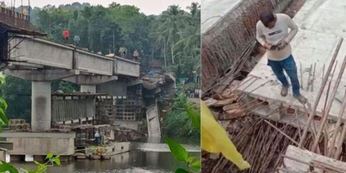 കോഴിക്കോട് നിര്മ്മാണത്തിലിരുന്ന പാലത്തിന്റെ ബീം തകര്ന്നുവീണു കോഴിക്കോട് നിര്മ്മാണത്തിലിരുന്ന പാലത്തിന്റെ ബീം തകര്ന്നുവീണു