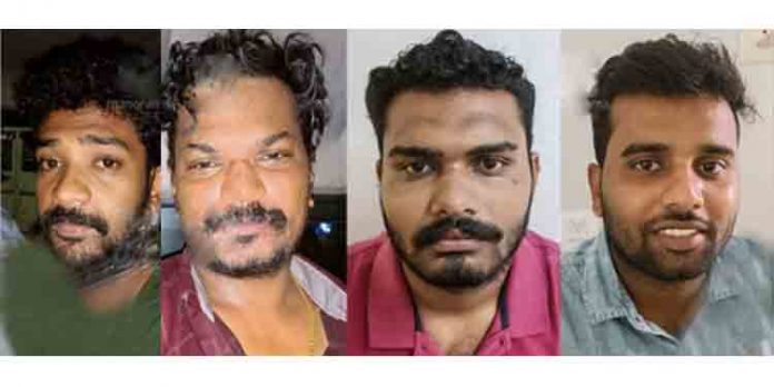 ജൂവലറിയില് പട്ടാപ്പകല് കവര്ച്ച നടത്തിയ സംഭവം ; കടയിലെ ജോലിക്കാരനും സര്ക്കാര് ഉദ്യോഗസ്ഥരുമടക്കം നാലു പേരെ പോലീസ് അറസ്റ്റ് ചെയ്തു ജൂവലറിയില് പട്ടാപ്പകല് കവര്ച്ച നടത്തിയ സംഭവം ; കടയിലെ ജോലിക്കാരനും സര്ക്കാര് ഉദ്യോഗസ്ഥരുമടക്കം നാലു പേരെ പോലീസ് അറസ്റ്റ് ചെയ്തു