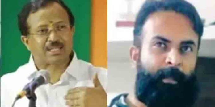 ‘വി മുരളീധരൻ കേരള ബിജെപിയുടെ ശാപം’ : ട്വീറ്റ് ചെയ്ത യുവമോർച്ചാ നേതാവിനെ ബിജെപി പുറത്താക്കി ‘വി മുരളീധരൻ കേരള ബിജെപിയുടെ ശാപം’ : ട്വീറ്റ് ചെയ്ത യുവമോർച്ചാ നേതാവിനെ ബിജെപി പുറത്താക്കി