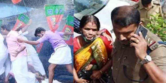 പോലീസ് ജലപീരങ്കി കൊണ്ടത് ലോട്ടറി കച്ചവടക്കാരിക്ക് പരിക്ക് ; ആശുപത്രിയില് പ്രവേശിപ്പിച്ചു പോലീസ് ജലപീരങ്കി കൊണ്ടത് ലോട്ടറി കച്ചവടക്കാരിക്ക് പരിക്ക് ; ആശുപത്രിയില് പ്രവേശിപ്പിച്ചു
