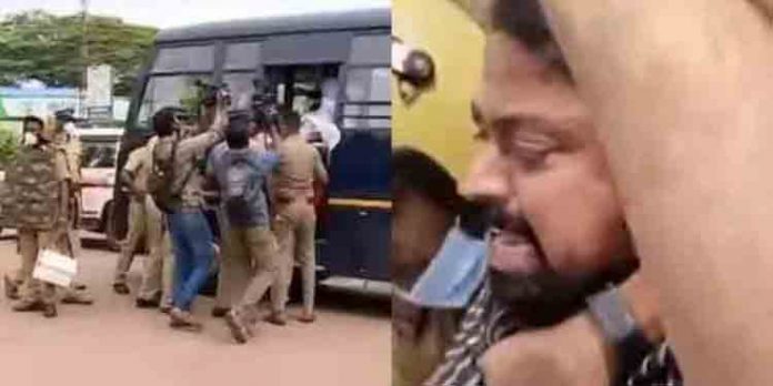 പിണറായി വിജയനു നേരെ കരിങ്കൊടി കാണിച്ച് പ്രതിഷേധം പിണറായി വിജയനു നേരെ കരിങ്കൊടി കാണിച്ച് പ്രതിഷേധം