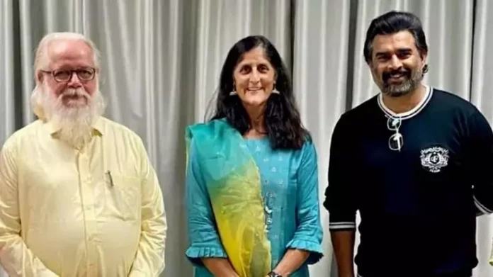 സുനിത വില്യംസിനെ സന്ദര്ശിച്ച് നടൻ ആർ.മാധവനും നമ്പി നാരായണനും സുനിത വില്യംസിനെ സന്ദര്ശിച്ച് നടൻ ആർ.മാധവനും നമ്പി നാരായണനും