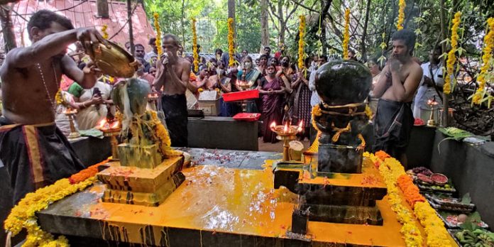 കല്ലേലി കാവിൽ ആയില്യം പൂജ സമർപ്പിച്ചു കല്ലേലി കാവിൽ ആയില്യം പൂജ സമർപ്പിച്ചു