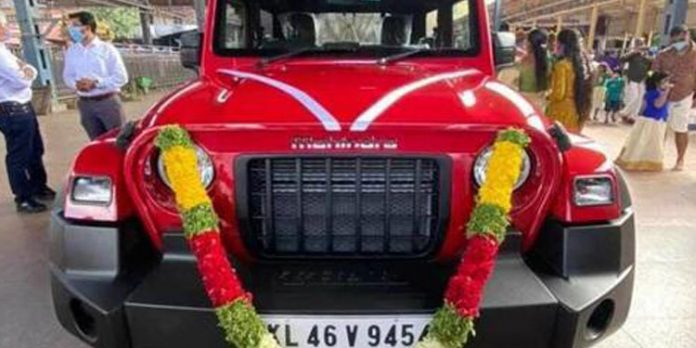ഗുരുവായൂർ ഥാർ പുനർലേലം ചെയ്തു ; വില 43 ലക്ഷം ഗുരുവായൂർ ഥാർ പുനർലേലം ചെയ്തു ; വില 43 ലക്ഷം