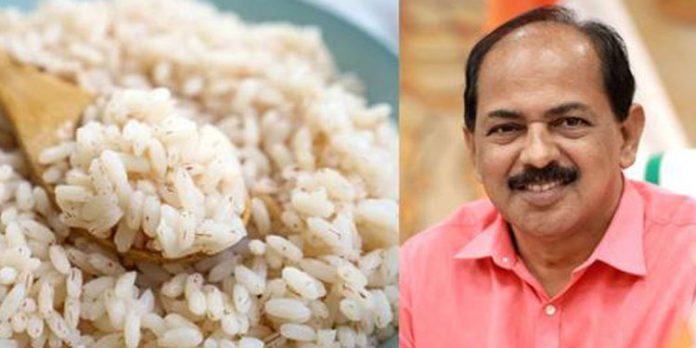 ഭക്ഷ്യമന്ത്രിക്ക് നൽകിയ ചോറിൽ തലമുടി ഭക്ഷ്യമന്ത്രിക്ക് നൽകിയ ചോറിൽ തലമുടി