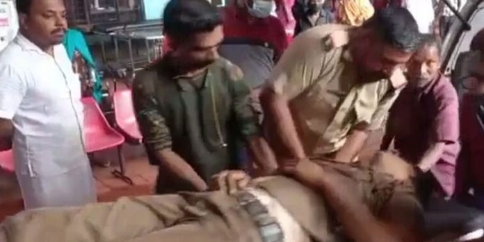 പോത്തുകല്ലില് കാട്ടാനയുടെ ആക്രമണത്തില് പോലീസുകാരന് പരിക്ക് പോത്തുകല്ലില് കാട്ടാനയുടെ ആക്രമണത്തില് പോലീസുകാരന് പരിക്ക്
