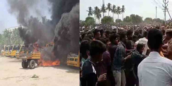വിദ്യാര്ത്ഥിനിയുടെ ആത്മഹത്യ ; വിദ്യാര്ത്ഥികളും പോലീസും തമ്മില് സംഘര്ഷം വിദ്യാര്ത്ഥിനിയുടെ ആത്മഹത്യ ; വിദ്യാര്ത്ഥികളും പോലീസും തമ്മില് സംഘര്ഷം