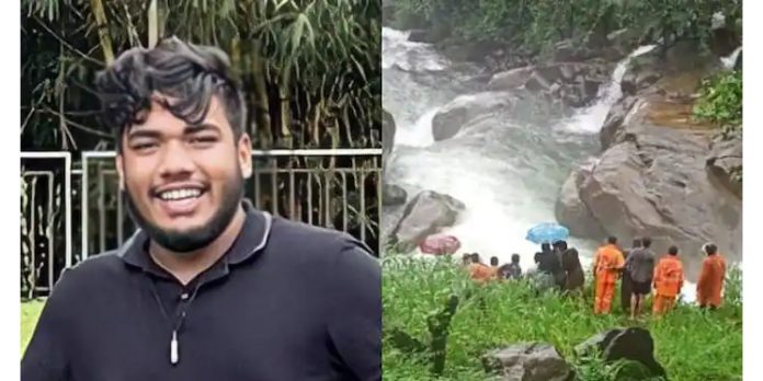 തുഷാരഗിരിയിൽ ഒഴുക്കിൽപ്പെട്ട് കാണാതായ വിദ്യാർത്ഥിയുടെ മൃതദേഹം കണ്ടെത്തി തുഷാരഗിരിയിൽ ഒഴുക്കിൽപ്പെട്ട് കാണാതായ വിദ്യാർത്ഥിയുടെ മൃതദേഹം കണ്ടെത്തി