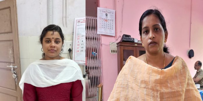 സ്വകാര്യധനകാര്യ സ്ഥാപനത്തിൽ വ്യാജരേഖ ചമച്ച് പണയഉരുപ്പടികൾ മോഷ്ടിച്ചു ലക്ഷങ്ങൾ തട്ടിയ രണ്ട് ജീവനക്കാർ അറസ്റ്റിൽ സ്വകാര്യധനകാര്യ സ്ഥാപനത്തിൽ വ്യാജരേഖ ചമച്ച് പണയഉരുപ്പടികൾ മോഷ്ടിച്ചു ലക്ഷങ്ങൾ തട്ടിയ രണ്ട് ജീവനക്കാർ അറസ്റ്റിൽ