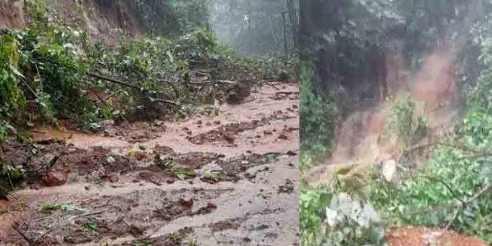 കാസര്കോട്ട് ഉരുള്പൊട്ടി ; ജനവാസമേഖലയിലേക്ക് വെള്ളമൊഴുകി, ഗതാഗത തടസം കാസര്കോട്ട് ഉരുള്പൊട്ടി ; ജനവാസമേഖലയിലേക്ക് വെള്ളമൊഴുകി, ഗതാഗത തടസം