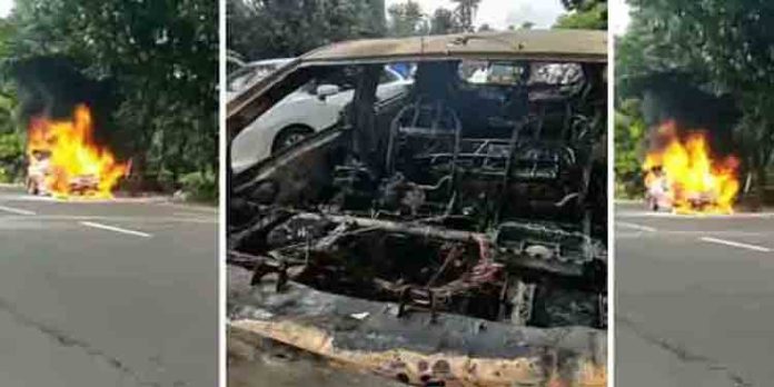 ബൈക്കും കാറും കൂട്ടിയിടിച്ച് കാറിന് തീപിടിച്ചു ബൈക്കും കാറും കൂട്ടിയിടിച്ച് കാറിന് തീപിടിച്ചു