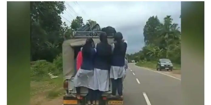 ജീപ്പിൽ സ്കൂൾ വിദ്യാർഥികളെ സാഹസികമായി നിർത്തി കൊണ്ടുപോയ സംഭവം ; വാഹനം കസ്റ്റഡിയിലെടുത്തു ജീപ്പിൽ സ്കൂൾ വിദ്യാർഥികളെ സാഹസികമായി നിർത്തി കൊണ്ടുപോയ സംഭവം ; വാഹനം കസ്റ്റഡിയിലെടുത്തു