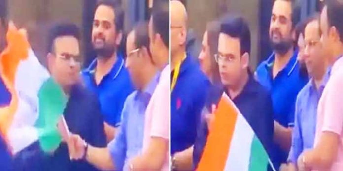 ഇന്ത്യൻ ജയം ആഘോഷിക്കാൻ ദേശീയ പതാക വേണ്ട? ജയ് ഷായ്ക്കെതിരെ രൂക്ഷവിമർശനം ഇന്ത്യൻ ജയം ആഘോഷിക്കാൻ ദേശീയ പതാക വേണ്ട? ജയ് ഷായ്ക്കെതിരെ രൂക്ഷവിമർശനം