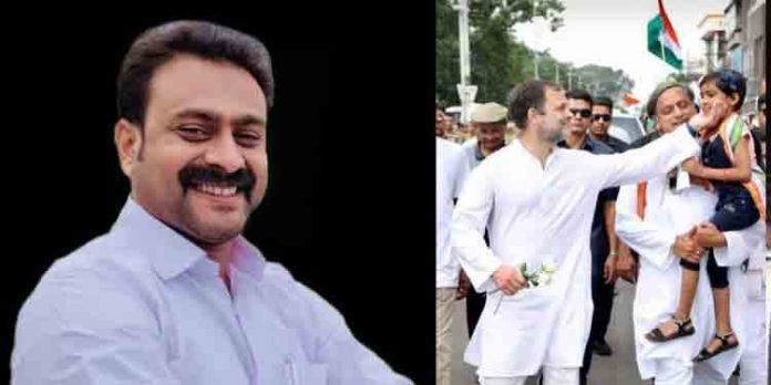 ഭാരത് ജോഡോ യാത്രയില് നിന്ന് യൂത്ത് കോണ്ഗ്രസ് നേതാവിനെ പുറത്താക്കി ഭാരത് ജോഡോ യാത്രയില് നിന്ന് യൂത്ത് കോണ്ഗ്രസ് നേതാവിനെ പുറത്താക്കി