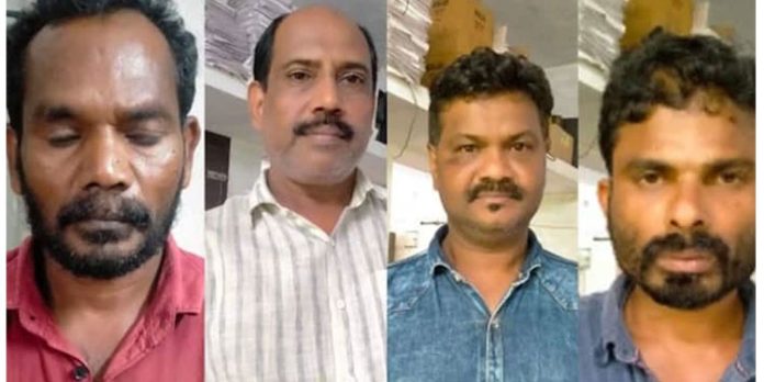 പ്രായപൂര്ത്തിയാകാത്ത പെണ്കുട്ടിയെ തട്ടിക്കൊണ്ടുപോയി കൂട്ടബലാത്സംഗത്തിനിരയാക്കിയ സംഭവത്തില് നാല് പേരെ അറസ്റ്റ് ചെയ്തു പ്രായപൂര്ത്തിയാകാത്ത പെണ്കുട്ടിയെ തട്ടിക്കൊണ്ടുപോയി കൂട്ടബലാത്സംഗത്തിനിരയാക്കിയ സംഭവത്തില് നാല് പേരെ അറസ്റ്റ് ചെയ്തു