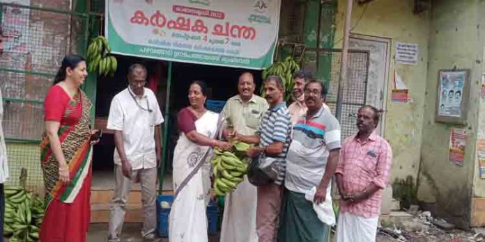 കർഷക ചന്തയുടെ ഉദ്ഘാടനം നടത്തി കർഷക ചന്തയുടെ ഉദ്ഘാടനം നടത്തി